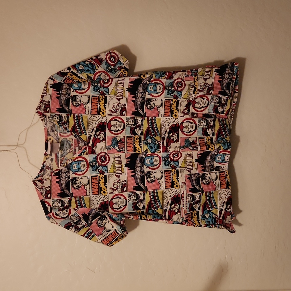 Marvel scrub top